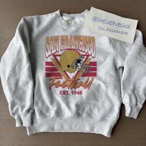 Vintage San Francisco Football 49ers Crewneck 90s San Francisco 49ers Shirt Tee